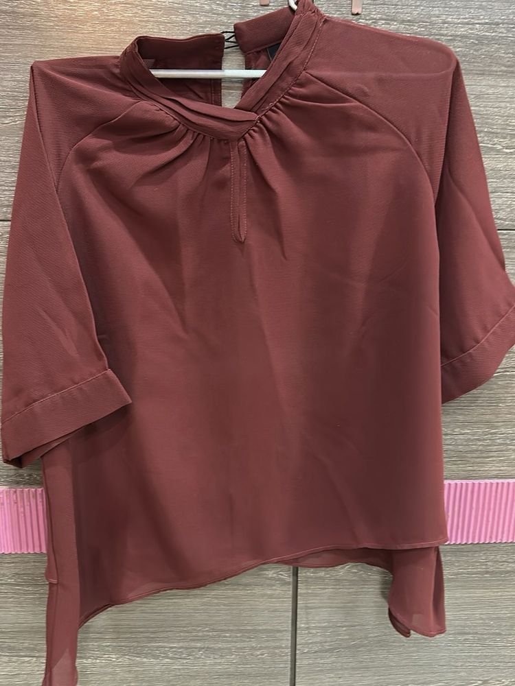 Elegant Brown Blouse