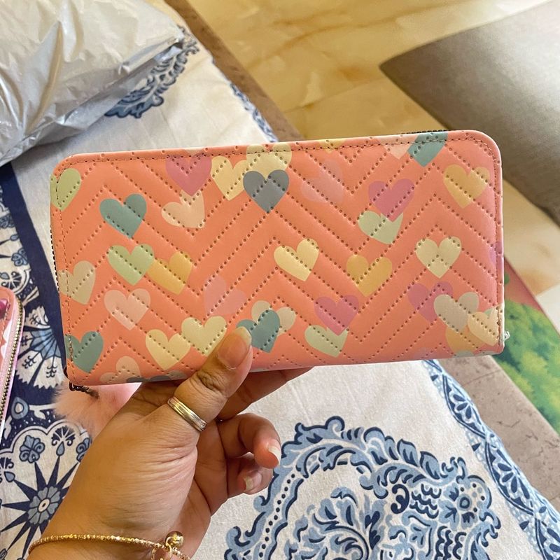 Cute Heart Pattern Wallet