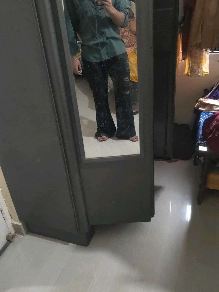 Black torn jeans
