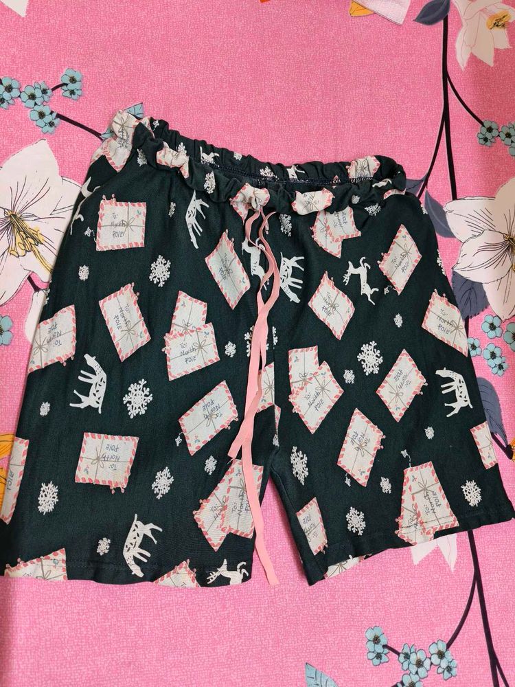 Cozy Sleep Shorts with Cute Print