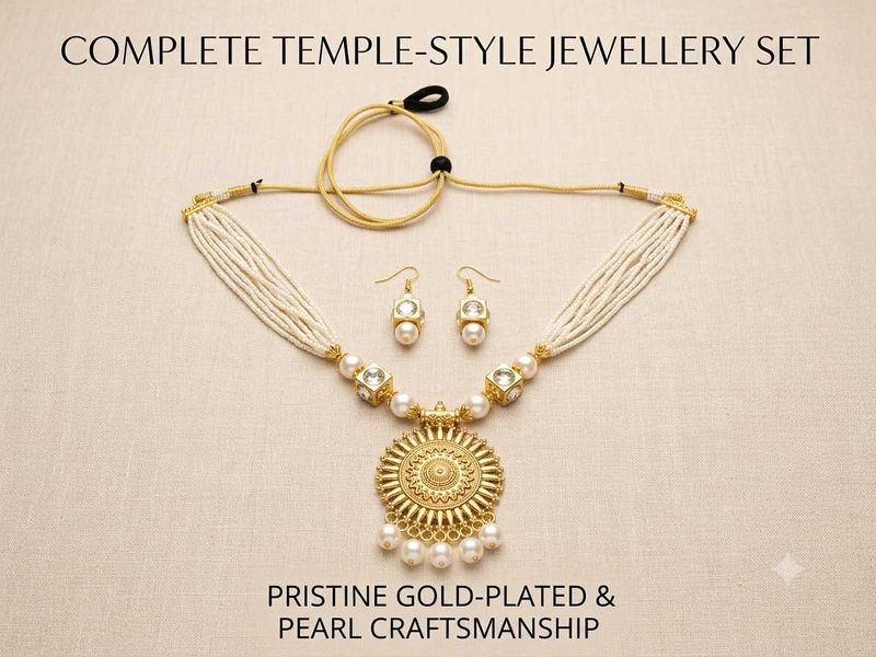 Temple Style Jewellery Set