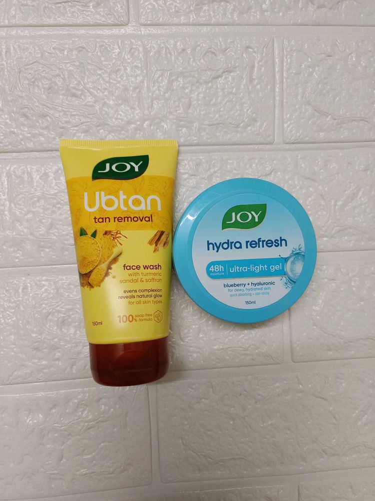 Joy Ubtan Tan Removal Face Wash &amp; moisturizer
