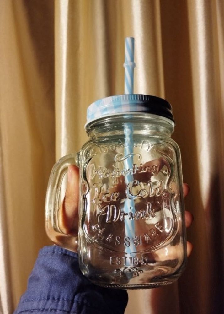 pinteresty Glass jar🩵