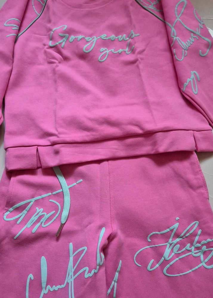 Pink "Gorgeous Girl" Co-ord Set