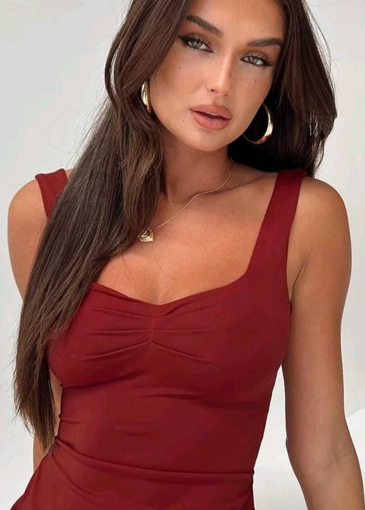 Chic Ruched Bodysuit Top