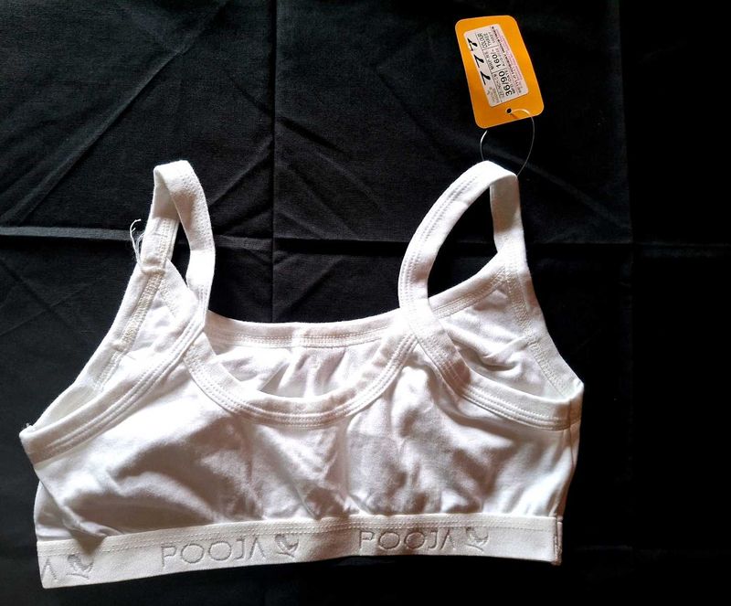 White Pooja Sports Bra