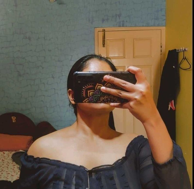See through black Top - not used