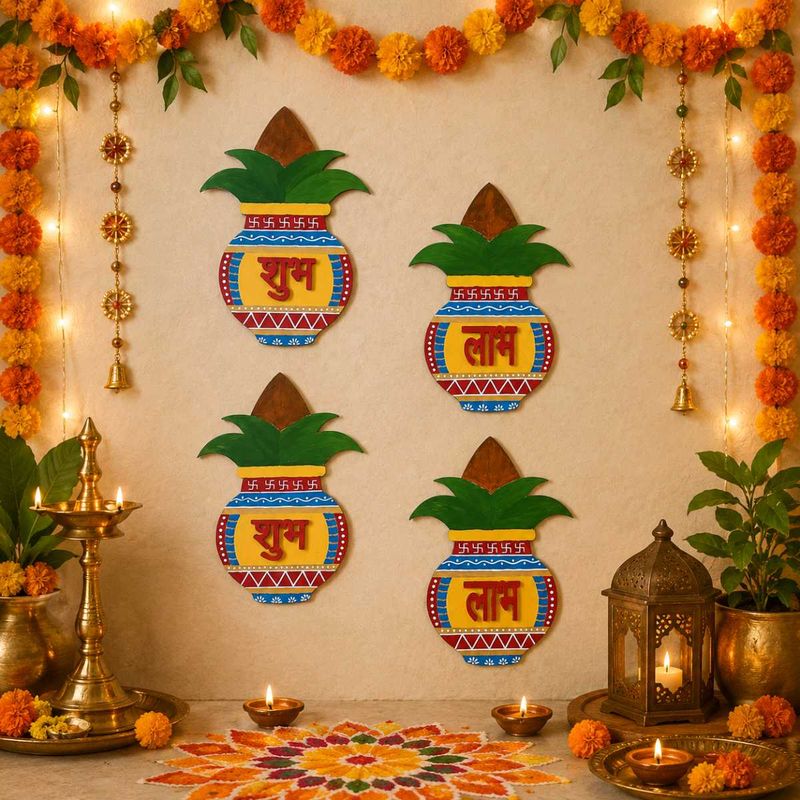 Kalash Wall Decor - Set of 1