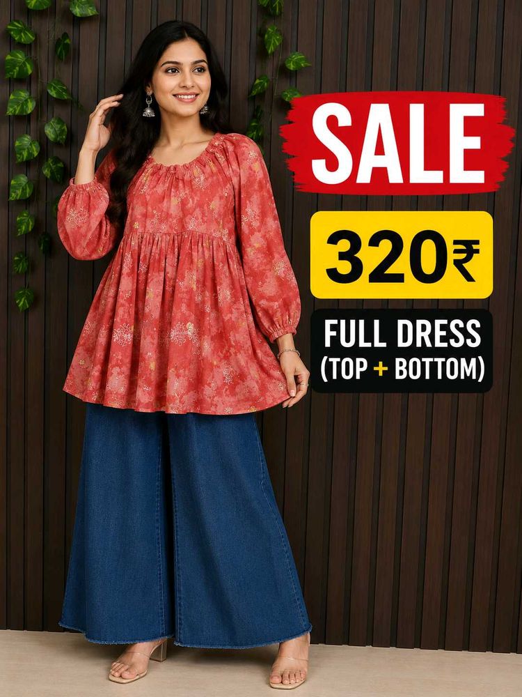 Ethnic Indian Kurta Set with Palazzo