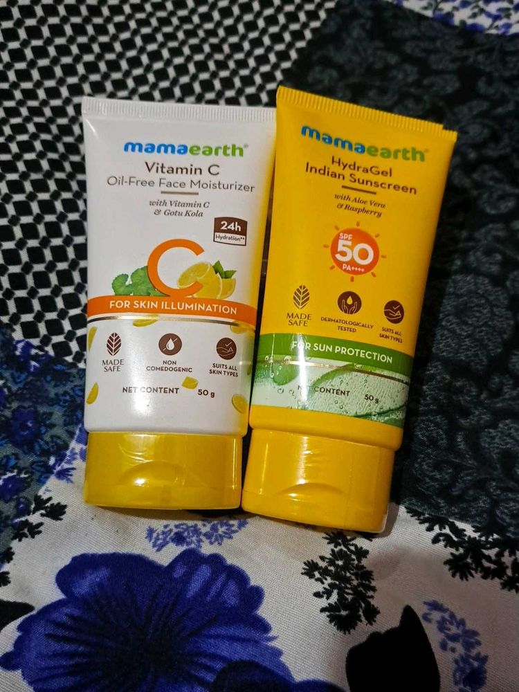 Mamaearth Vitamin C Moisturizer &amp; Sunscreen
