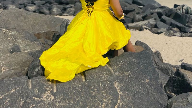 Bright Yellow Maxi Dress