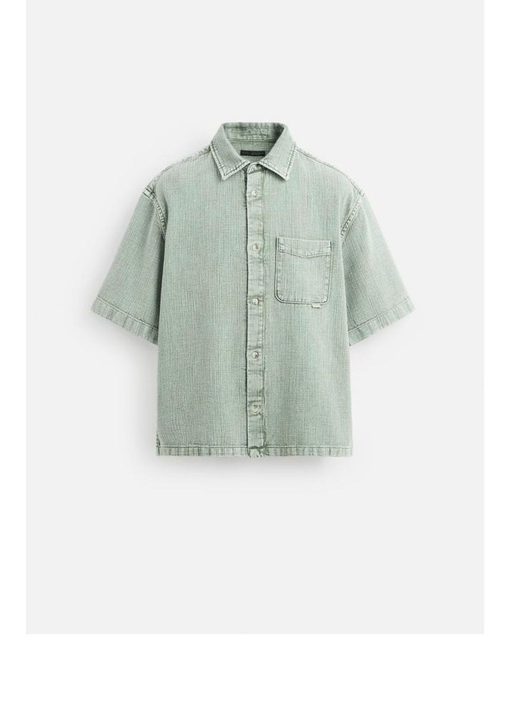 WASHED TEXTURED SHIRTBROWN / TAUPE - REF