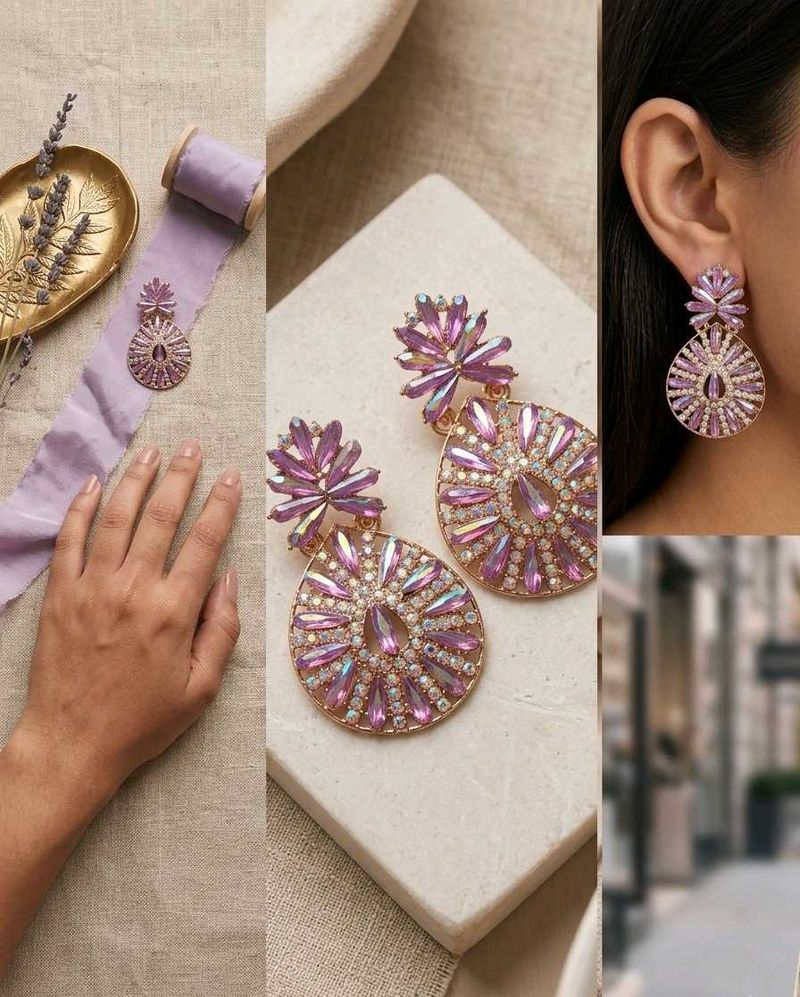 Sparkling Crystal Drop Earrings
