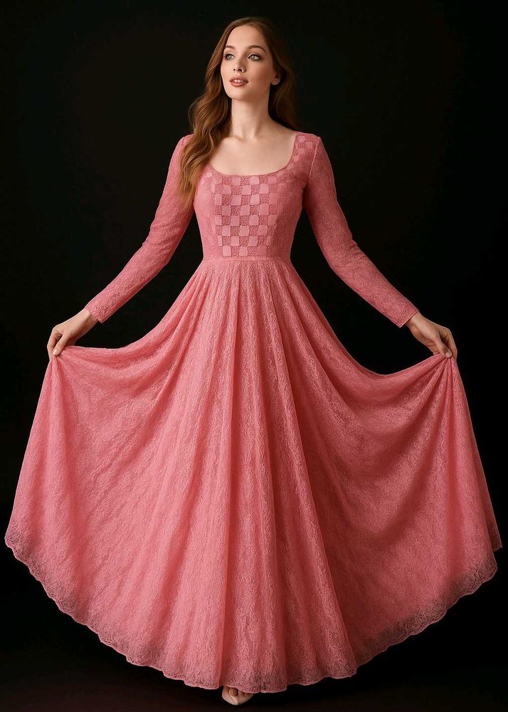 Elegant Pink Anarkali 🌸