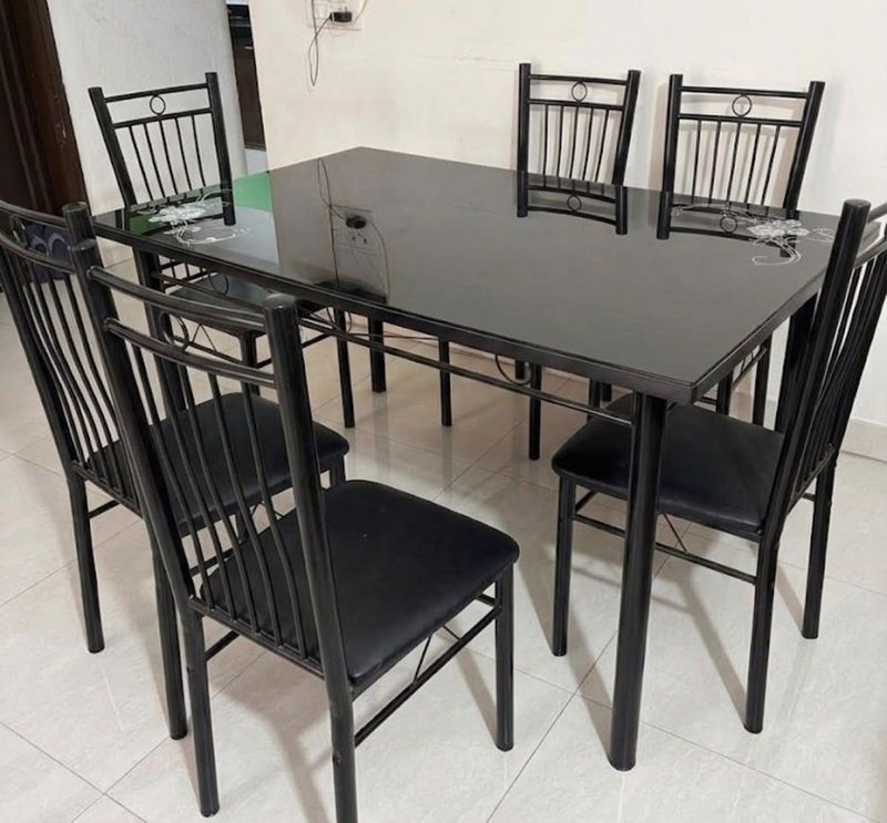 Glass Top Dining Table Set