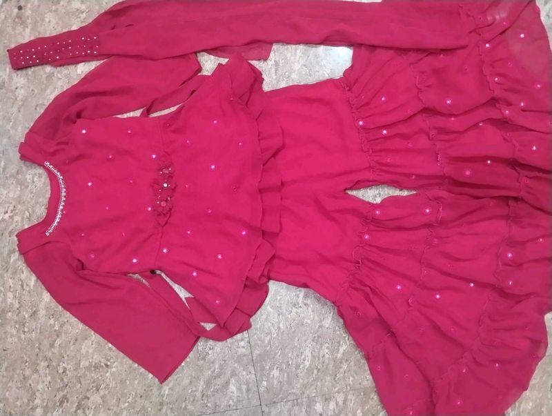 Beautiful Pink Kurta Set with Dupatta