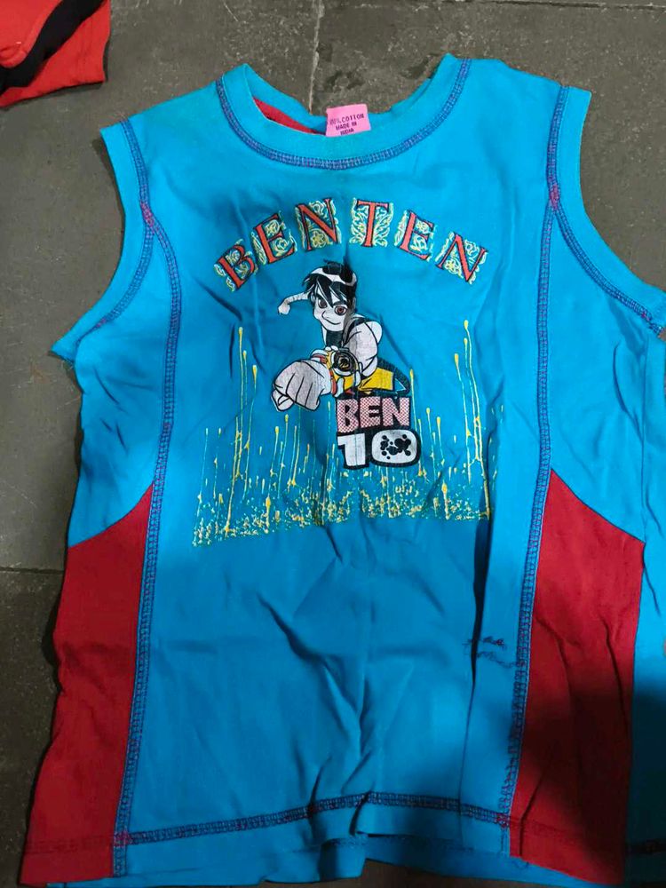 Ben 10 Graphic Blue Sleeveless Top
