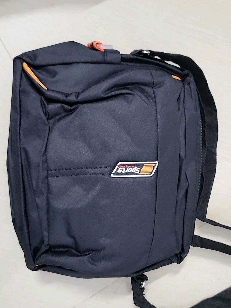 Black Sports Crossbody Bag