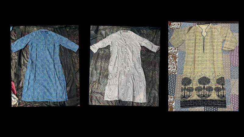 Set of 3 Beautiful Kurtas
