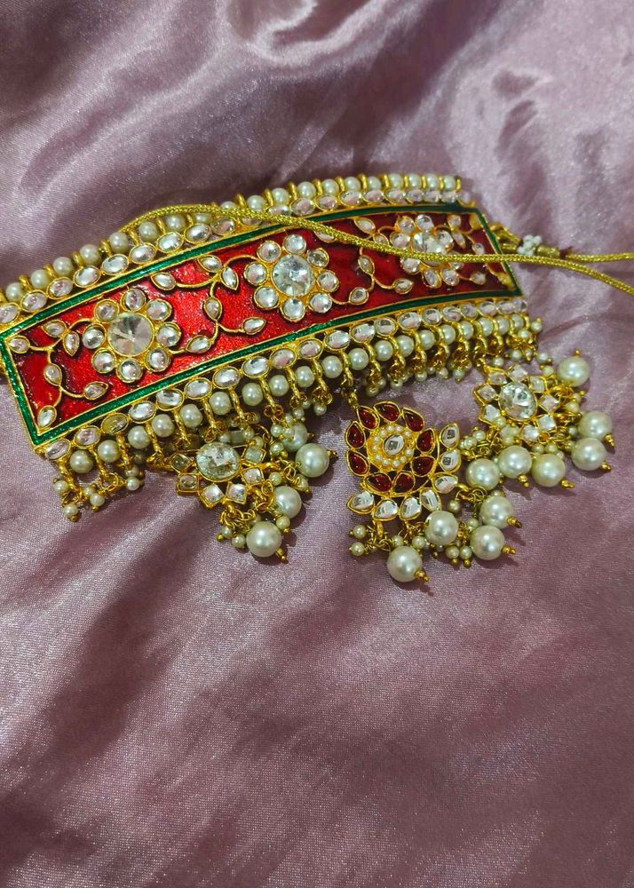 Stunning Kundan jewellery &amp; Pearl Necklace Set