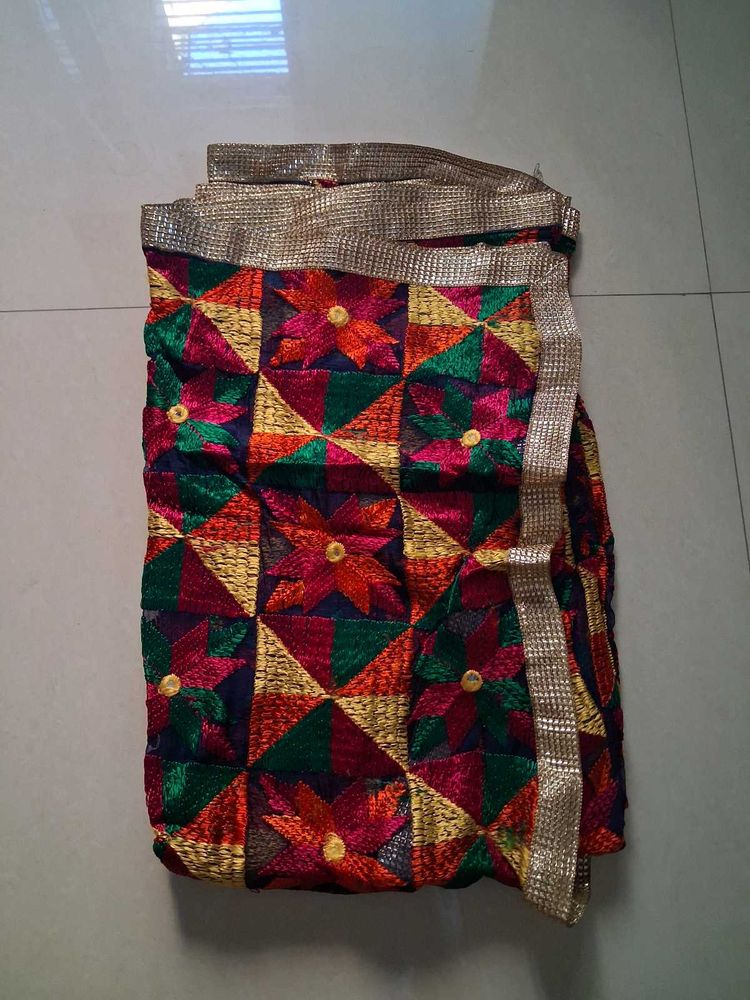Embroidered Phulkari Dupatta