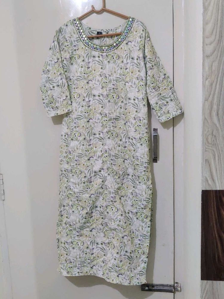 Floral Print Kurta