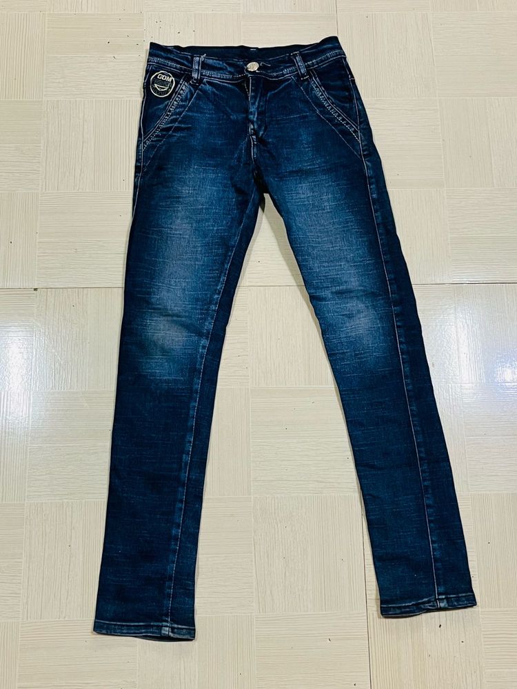 Kids Premium Dark Slim-Fit Denim Jeans