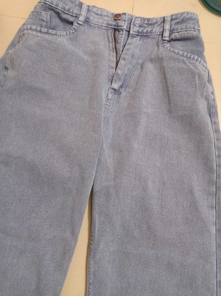 Light Wash Wide Leg Jeans
