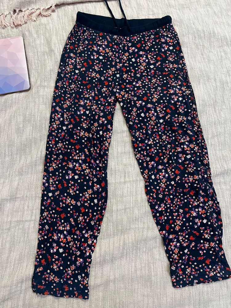 Chic Floral Print Lounge Pajama