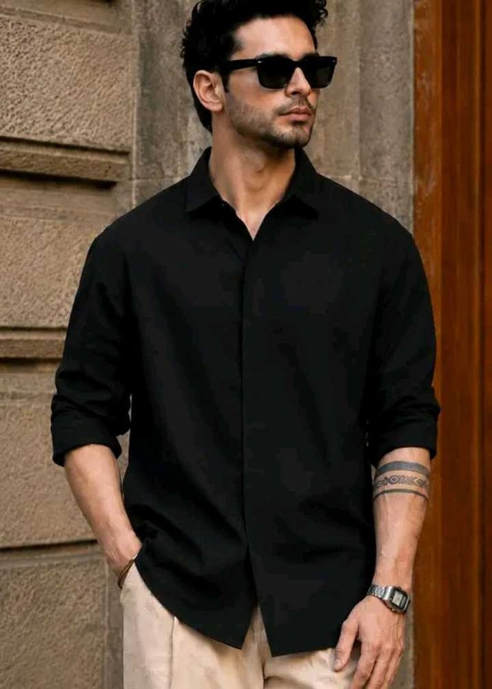 Classic Black Men's Shirt