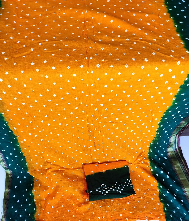 New Vibrant Bandhani Saree Clearance Sale