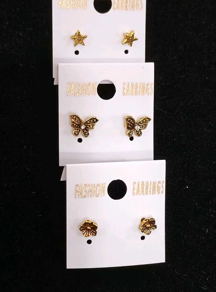 Stud Earring Set - Combo of 3