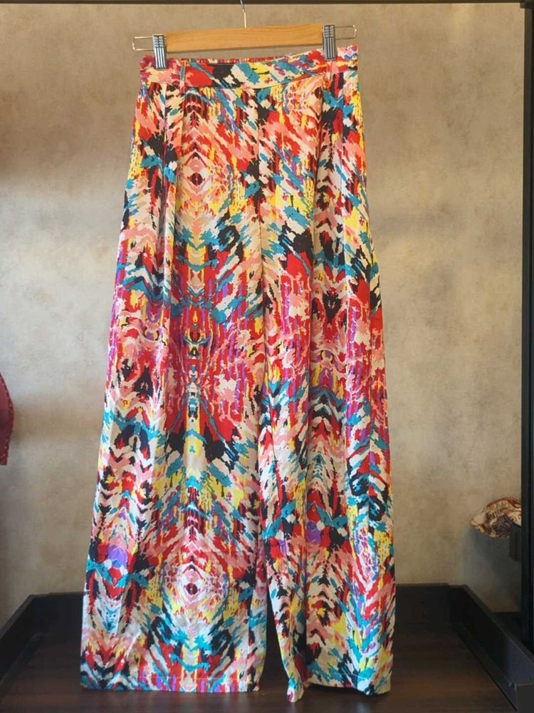 Fugue Colorful Wide Leg Pants (S)