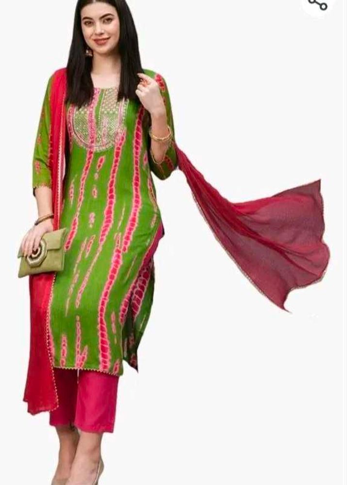 Embellished Kurta Set with Dupatta