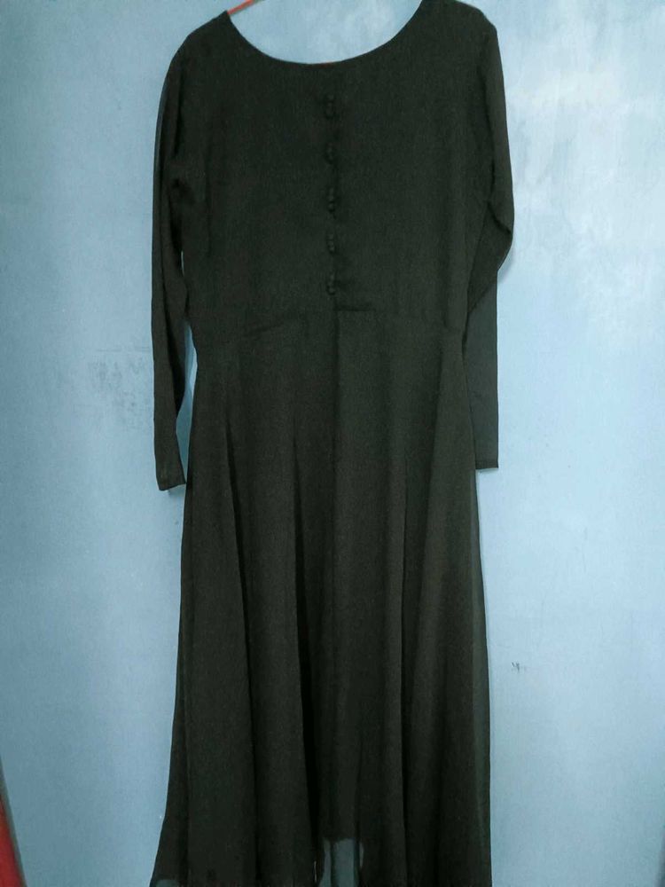 Beautiful black georgette Gown