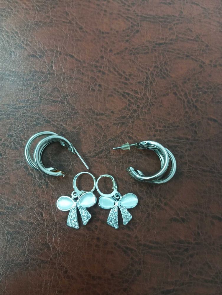 Chic Bow Earrings Set