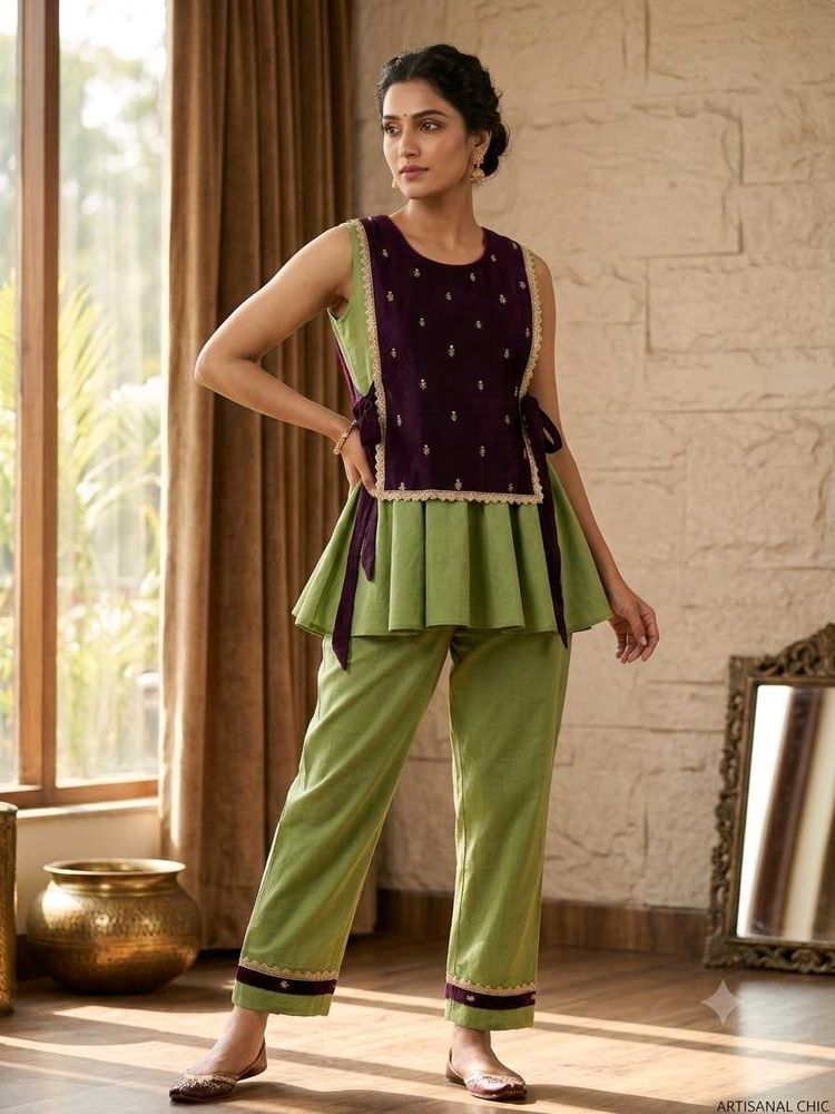 Designer Kurta Set with Trousers
