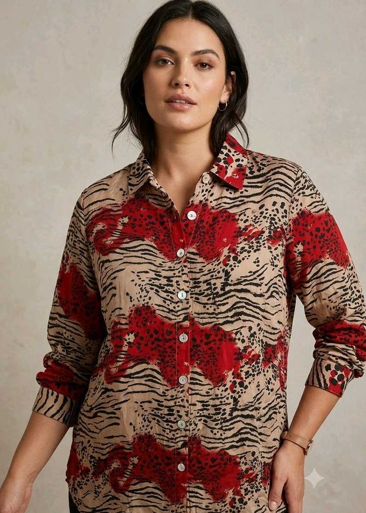 Women's Long-Sleeve Button-Down Shirt