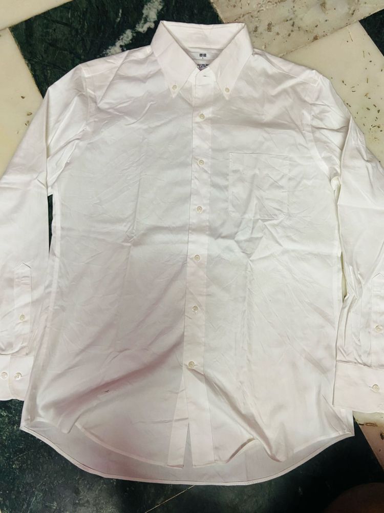 Classic White Button-Down Shirt