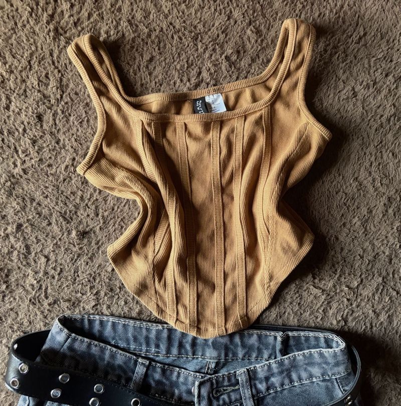 Corset Style Tank Top