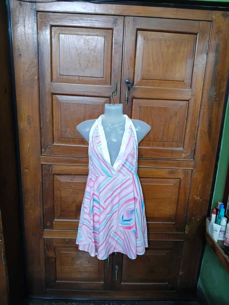Chic Pink &amp; Blue Abstract Playsuits