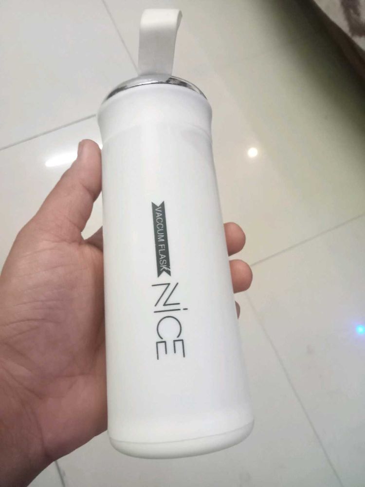 White Vacuum Flask Water Bottle