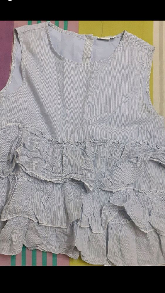 Light Blue sleeveless tops