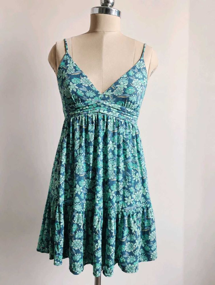 floral sleeveless sundress