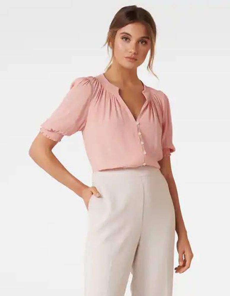 Forever New Pink Blouse
