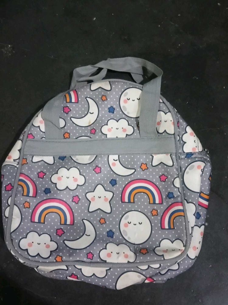 Cute Moon &amp; Cloud Print Duffle Lunch Bag