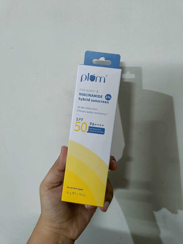Plum Rice Water Sunscreen SPF 50