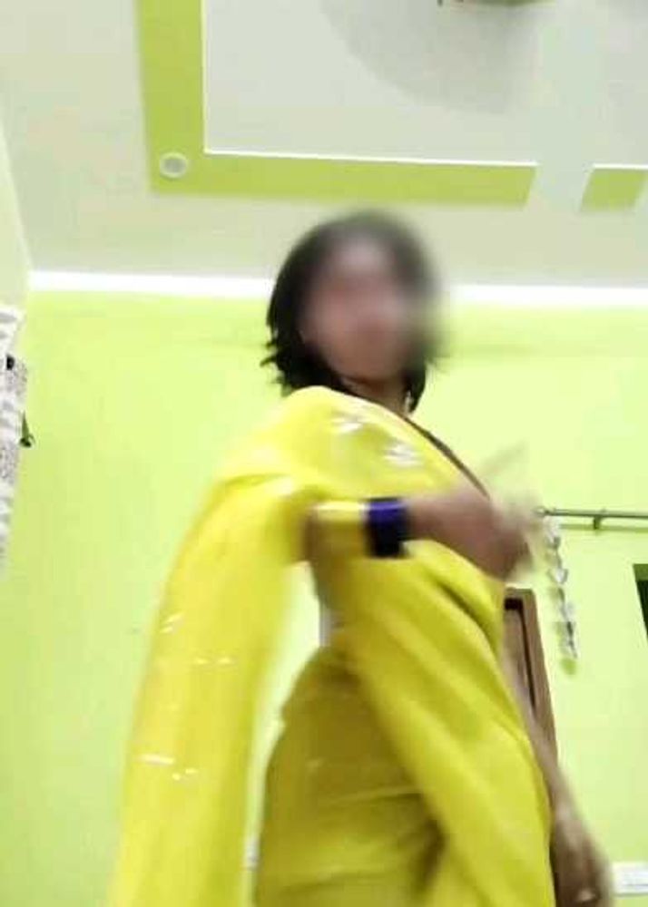 vibrant lemon yellow saree