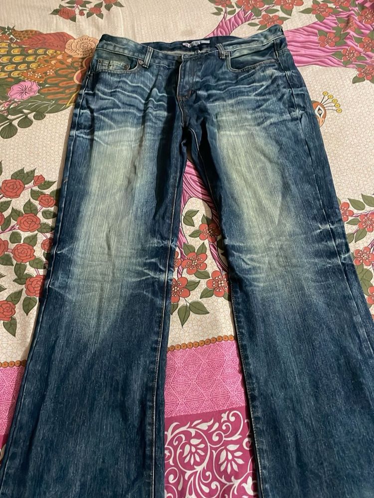 Y2K stone wash baggy jeans