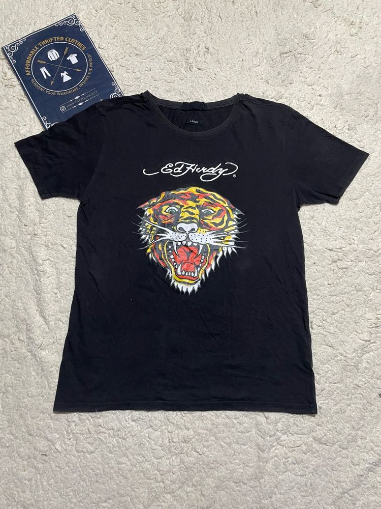 Ed Hardy Tiger Graphic T-Shirt